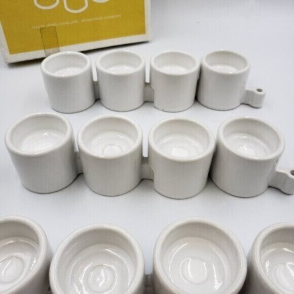 IKEA Tealight Holders White Linking Original Box Full Set of 12 - Picture 7 of 16
